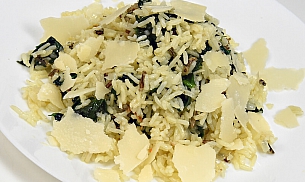 Risotto cu spanac si parmesan